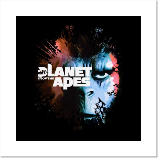 PLANET OF THE APES SPLASH Wall Art by Tee Trends